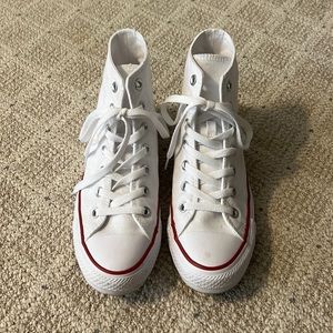 White high top Converse All Star